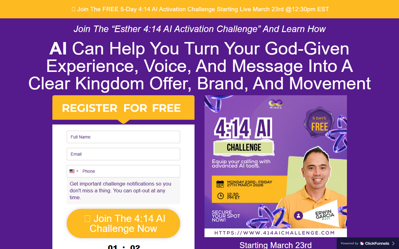 414aichallenge.com screenshot