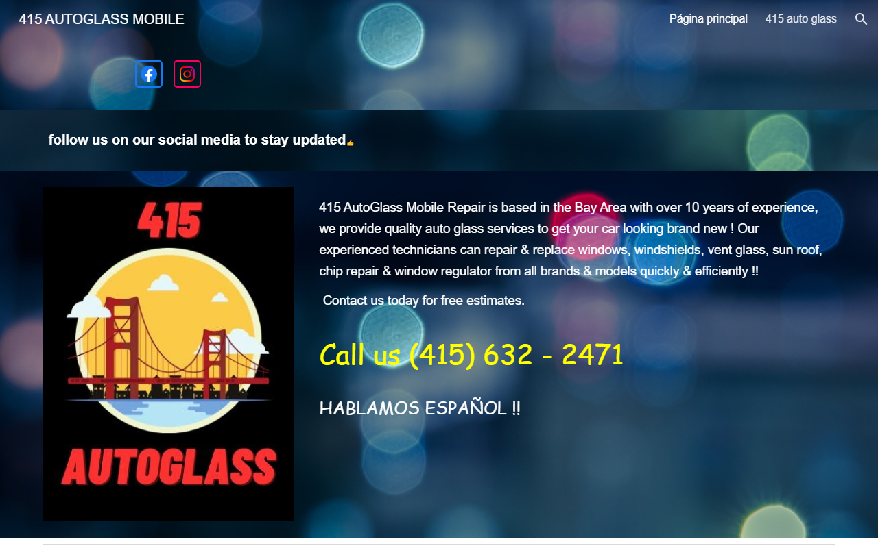 415autoglass.com screenshot