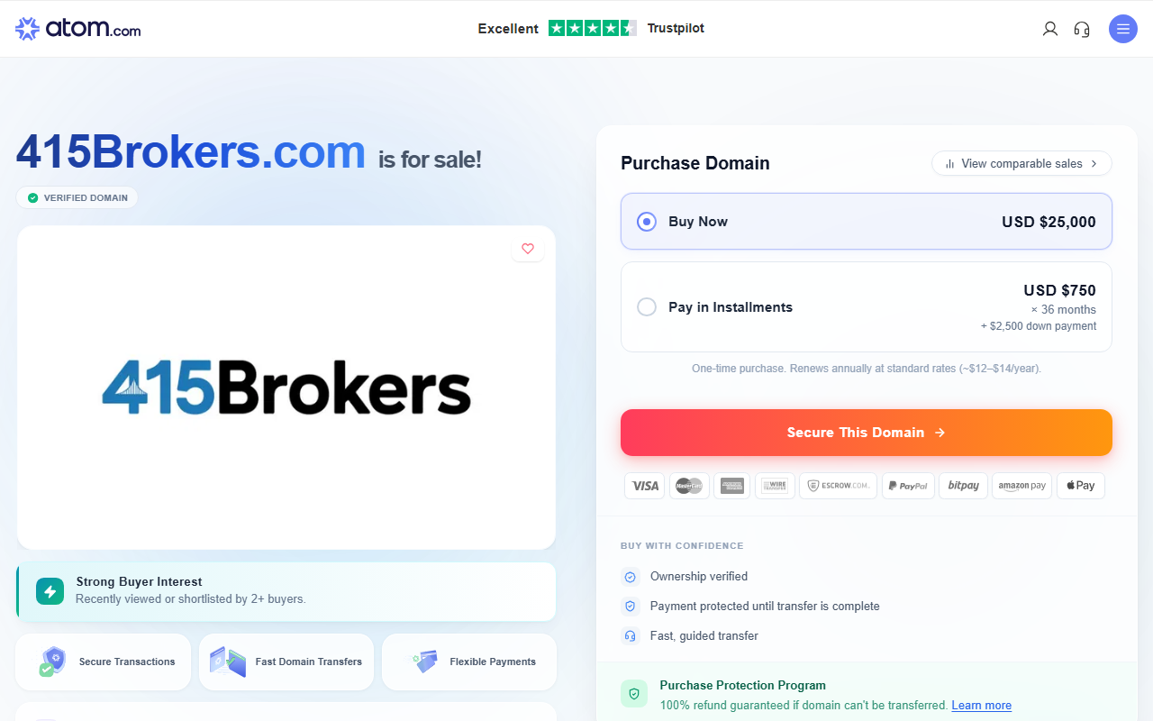 415brokers.com screenshot
