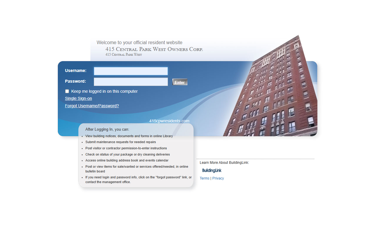 415cpwresidents.com screenshot
