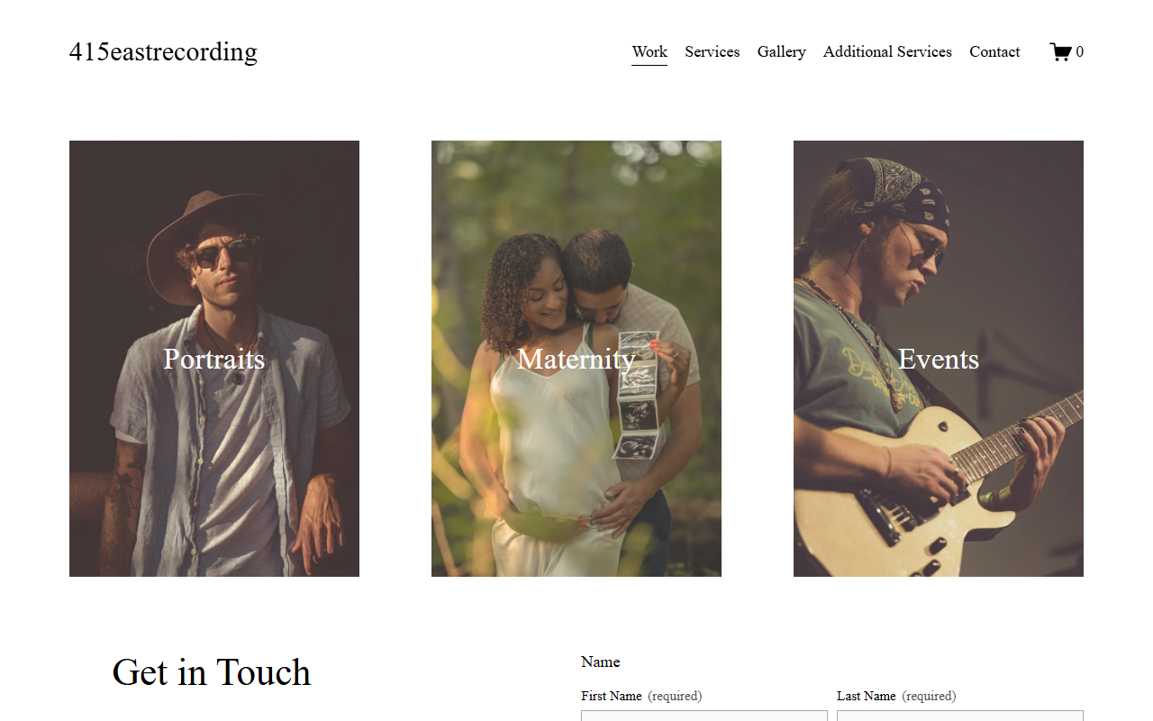 415eastrecording.com screenshot