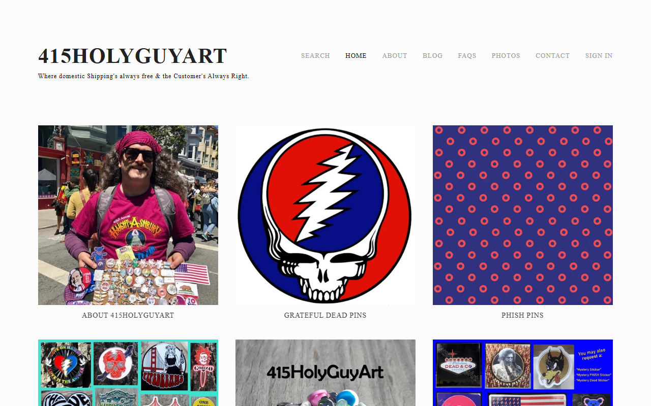415holyguyart.com screenshot