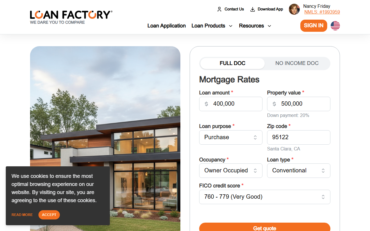415loanfactory.com screenshot