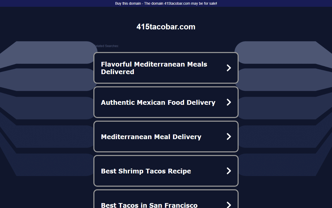 415tacobar.com screenshot
