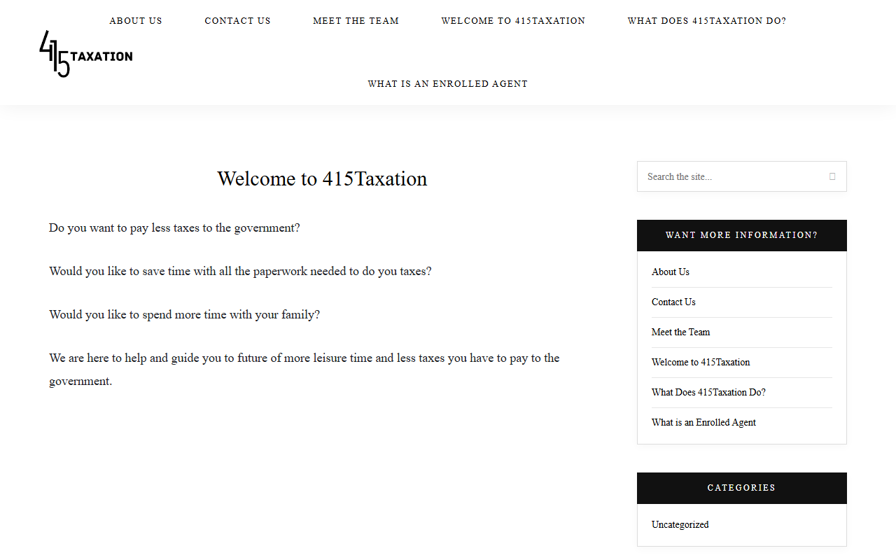 415taxation.com screenshot