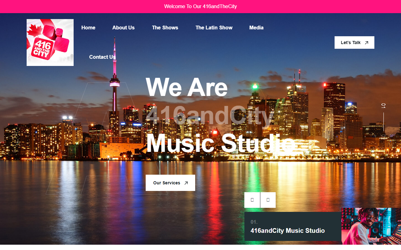 416andthecity.com screenshot