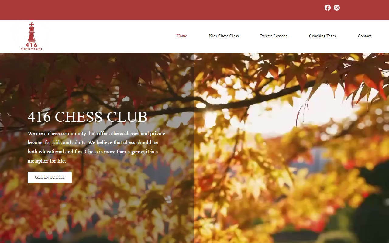 416chesscoach.com screenshot