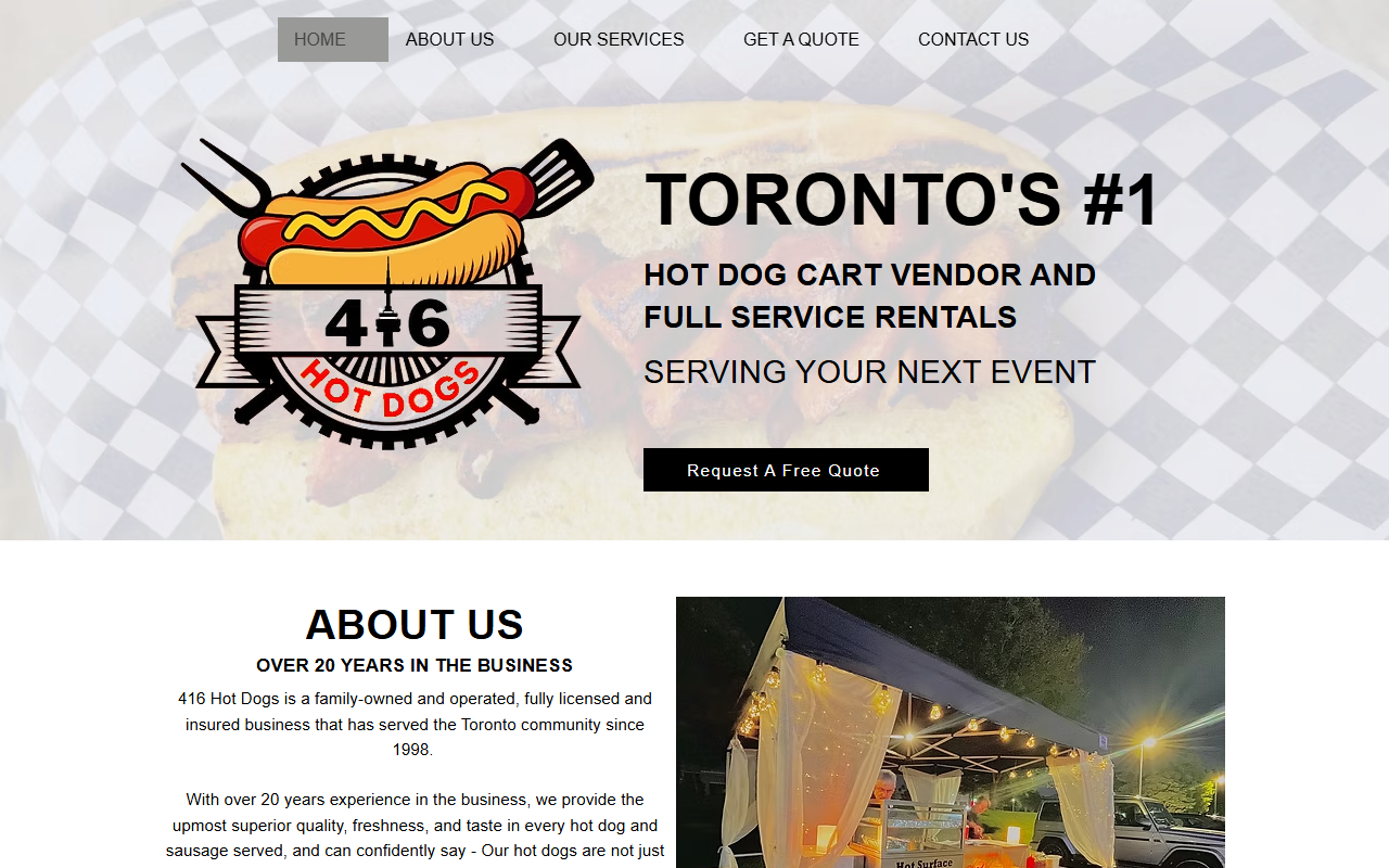 416hotdogs.com screenshot