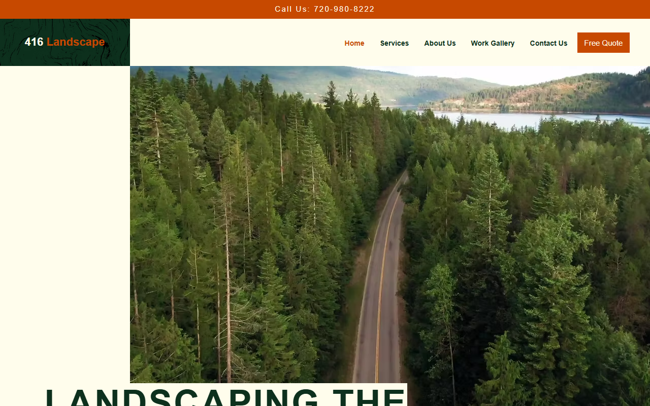 416landscape.com screenshot