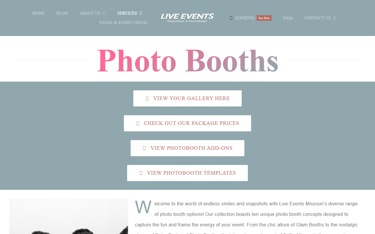 417glambooth.com screenshot