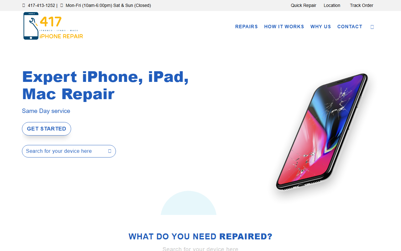 417iphonerepair.com screenshot