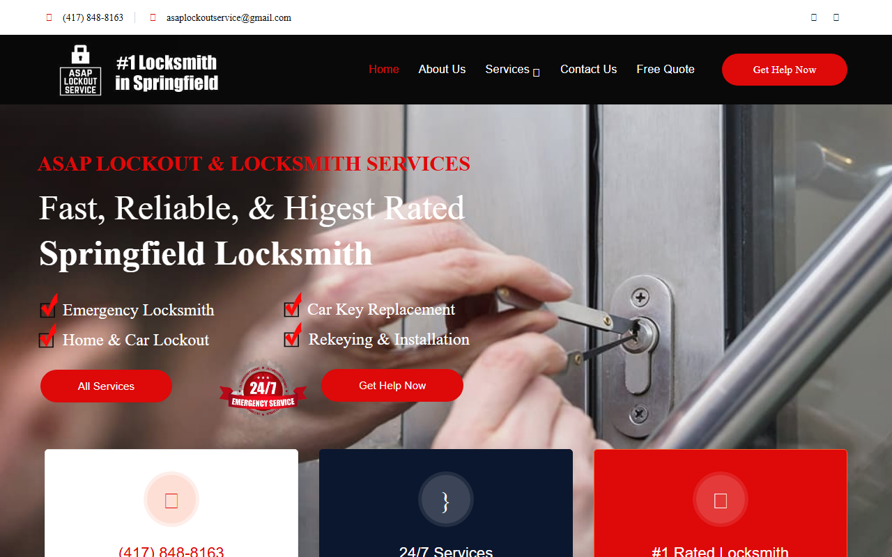 417locksmiths.com screenshot