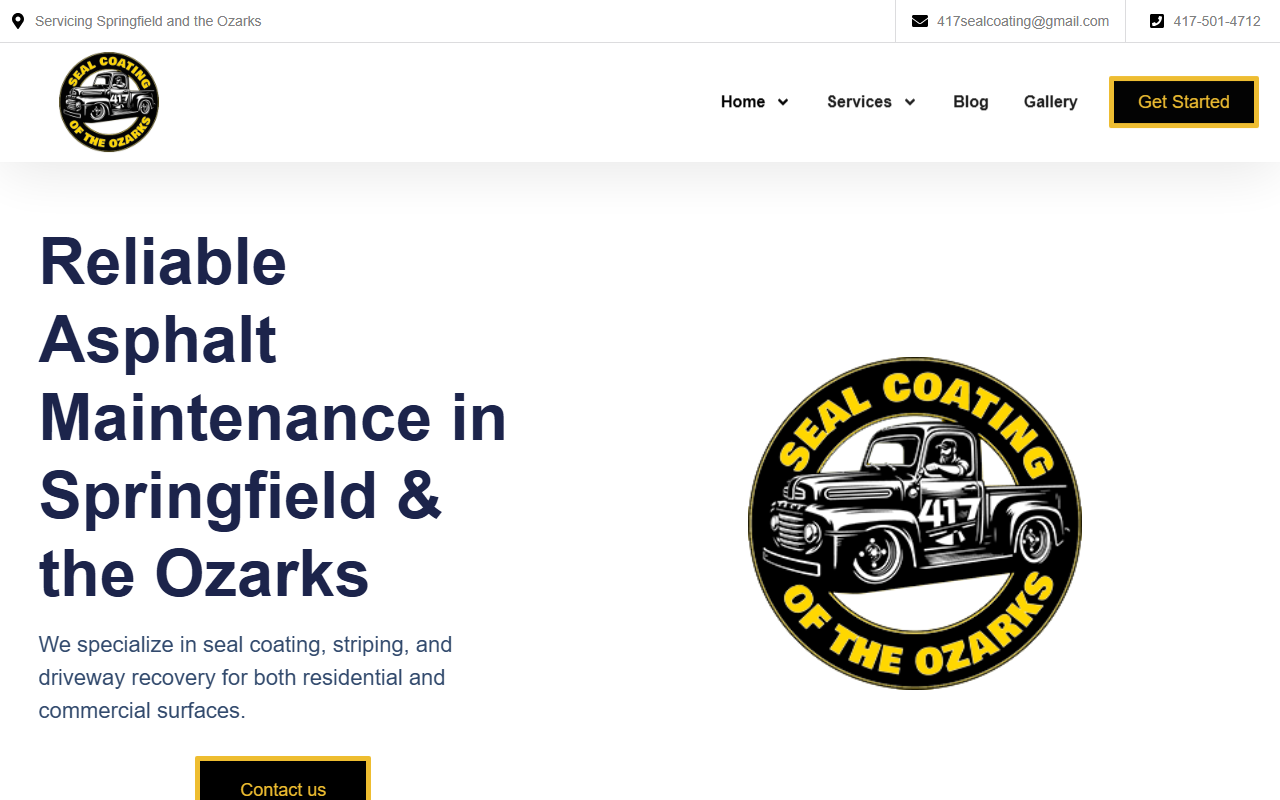417sealcoating.com screenshot