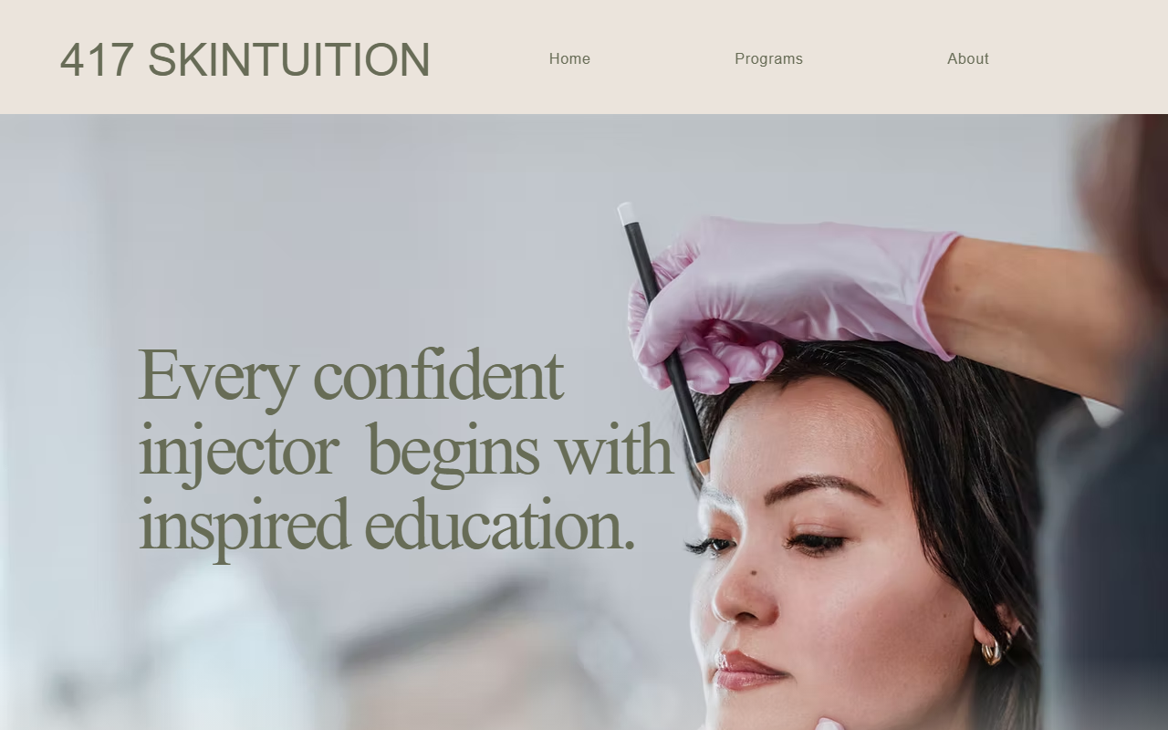 417skintuition.com screenshot