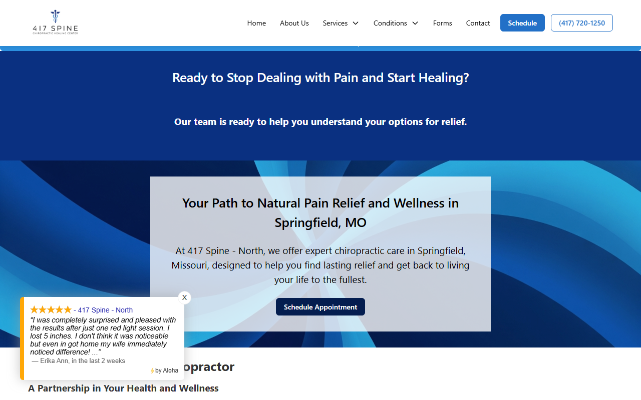 417spinenorth.com screenshot
