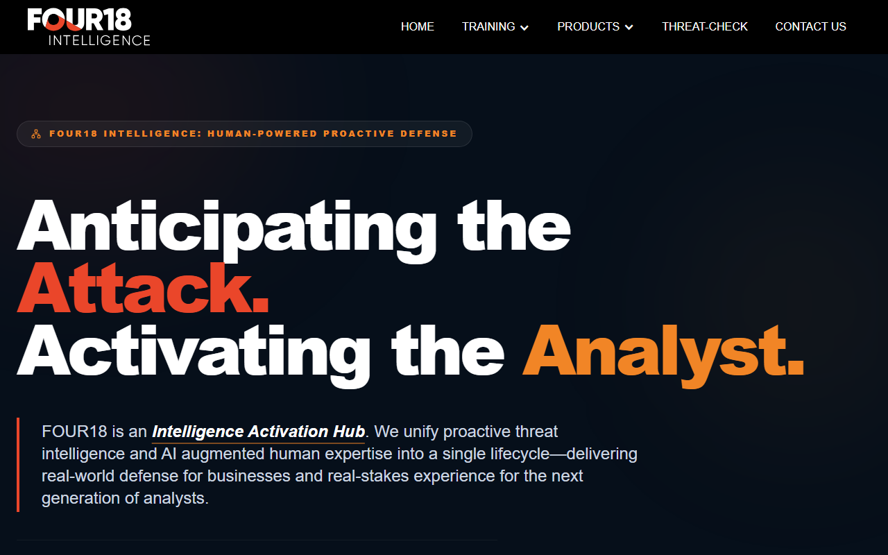 418-intelligence.com screenshot