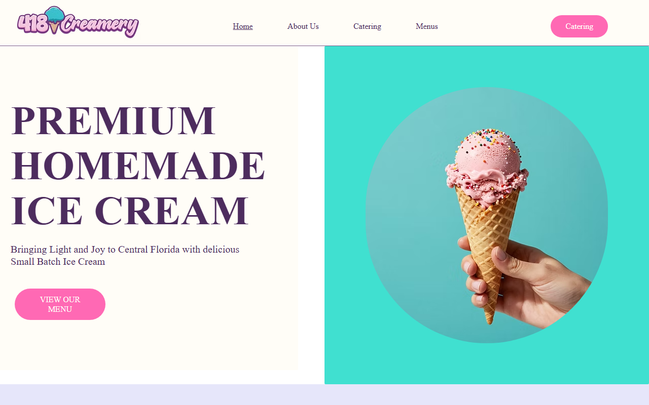 418creamery.com screenshot