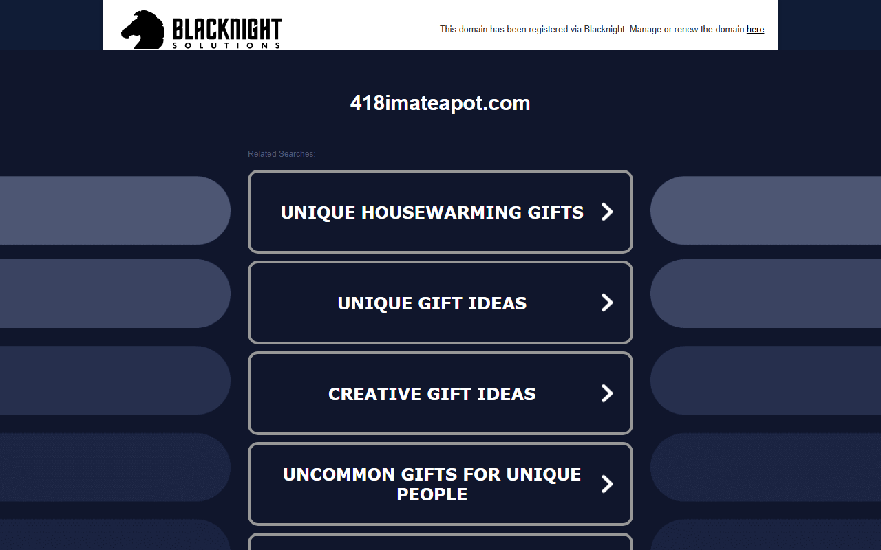 418imateapot.com screenshot