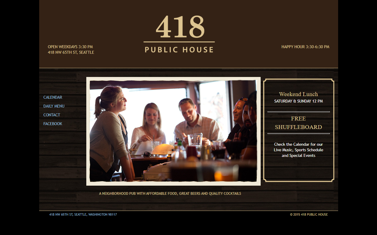 418publichouse.com screenshot
