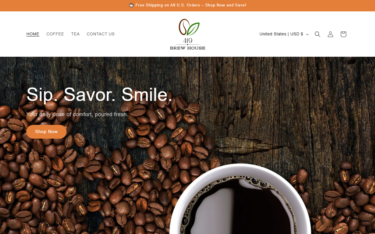 419brewhouse.com screenshot