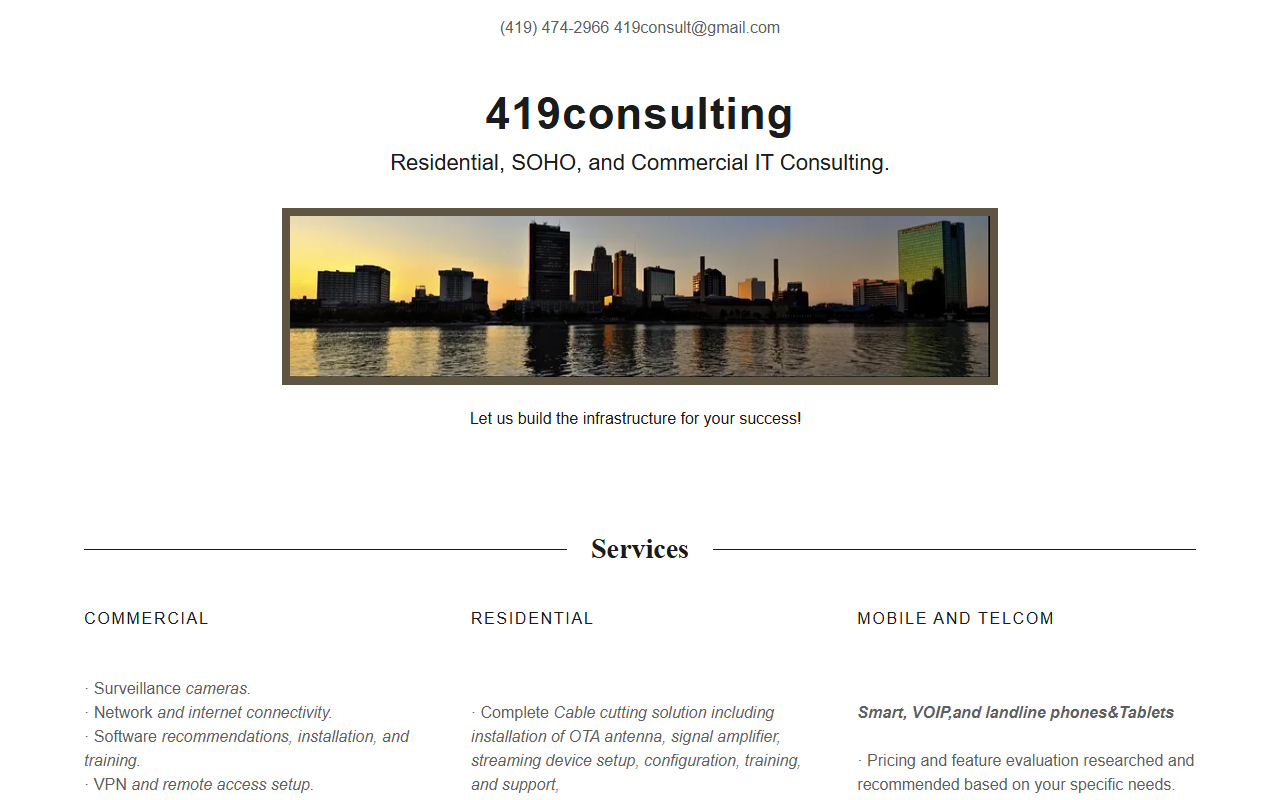 419consulting.com screenshot