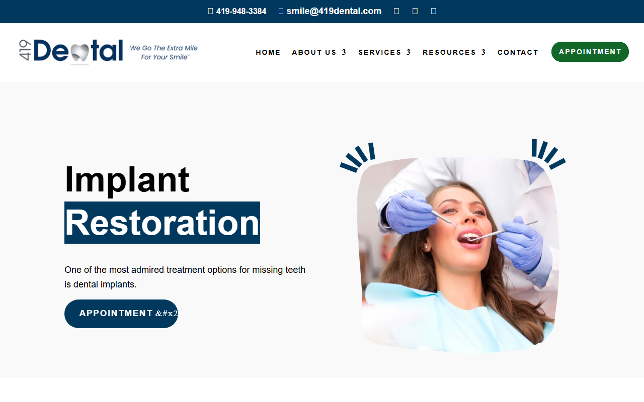 419implants.com screenshot