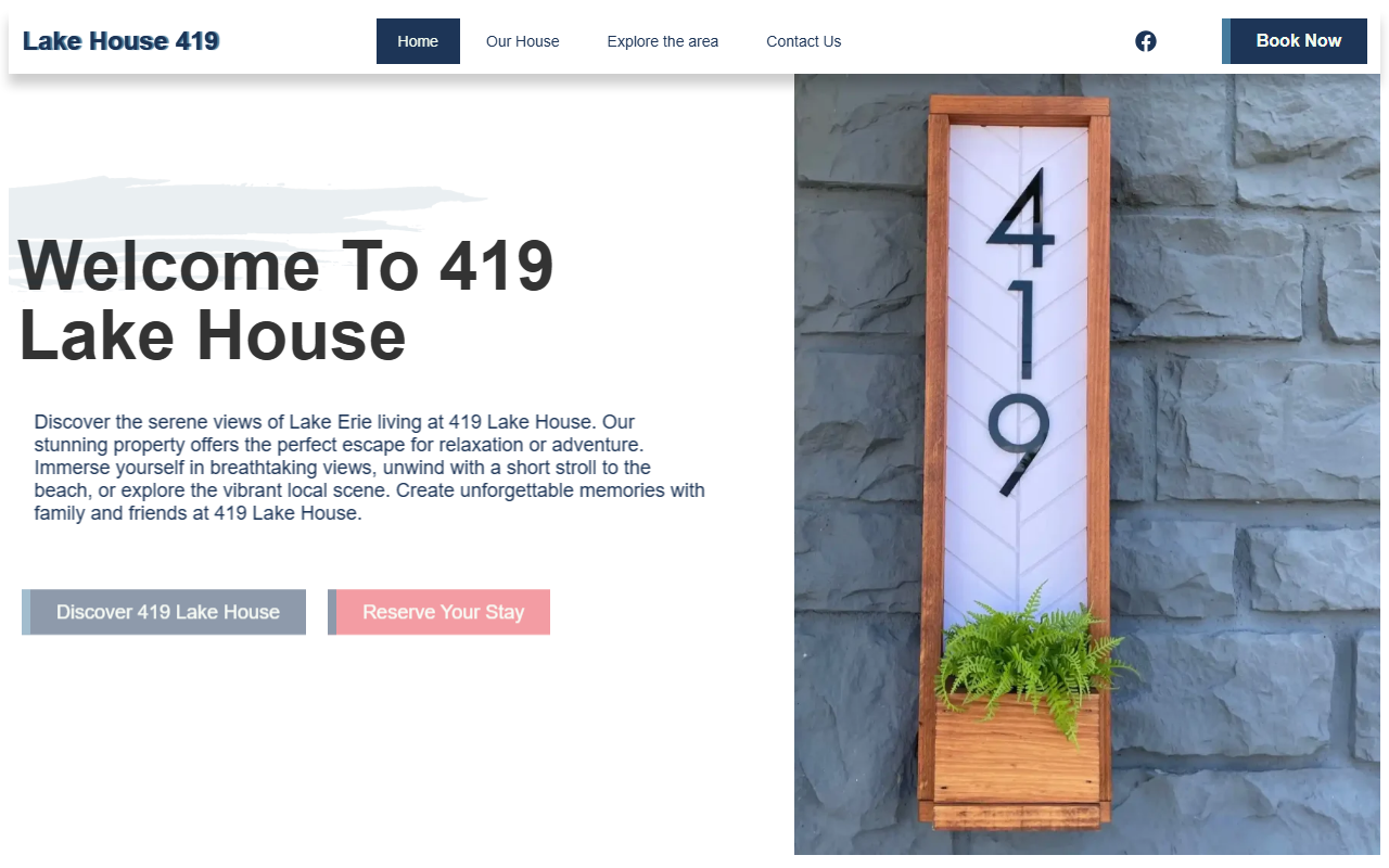 419lakehouse.com screenshot