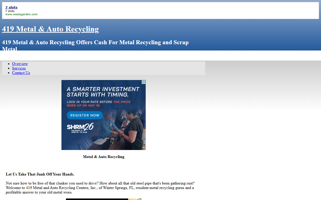 419recycling.com screenshot