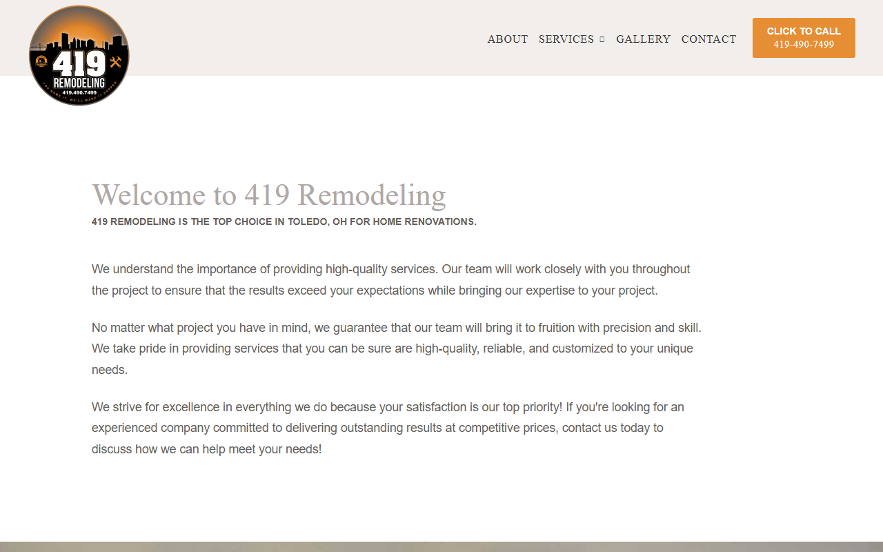 419remodeling.com screenshot
