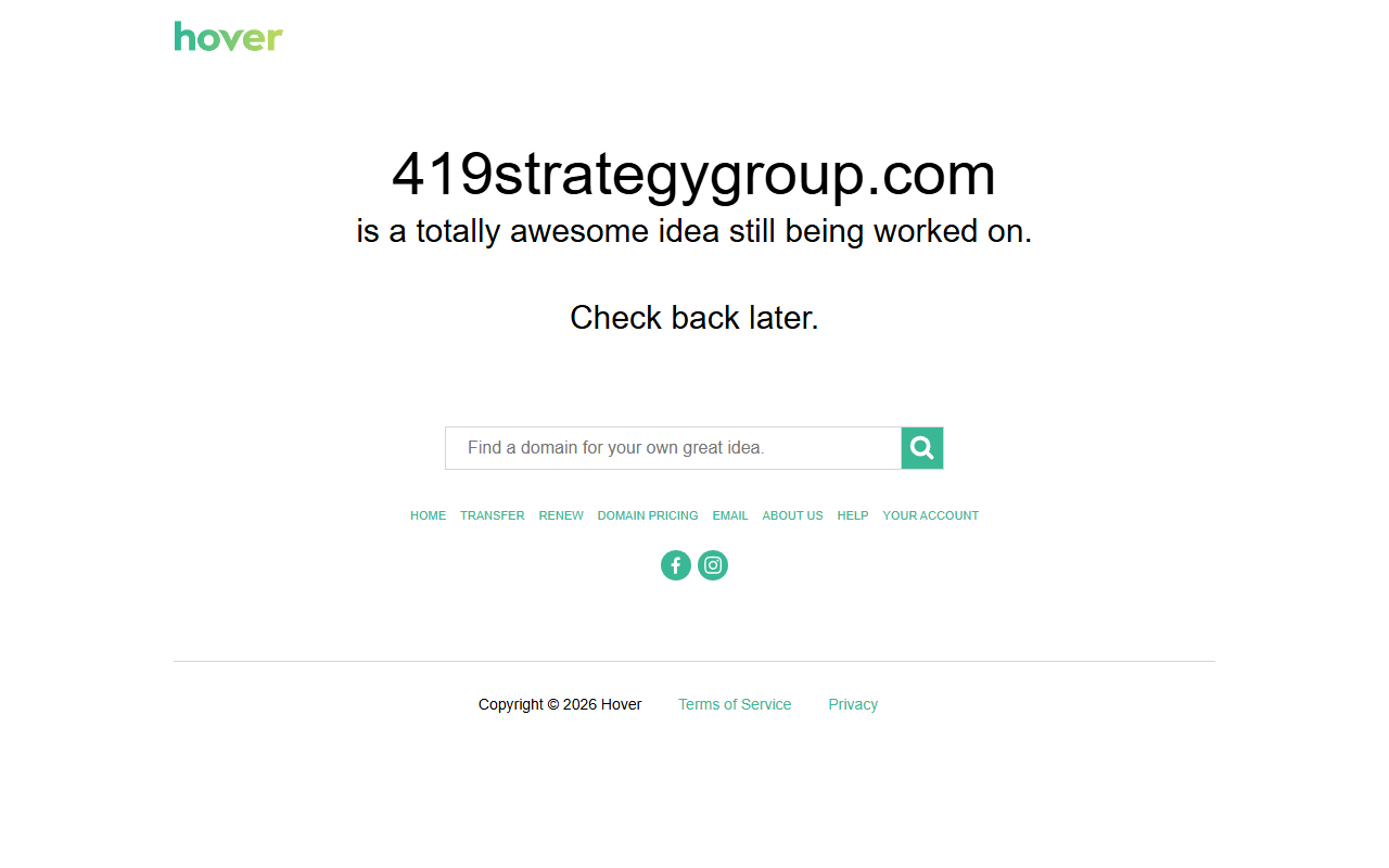 419strategygroup.com screenshot