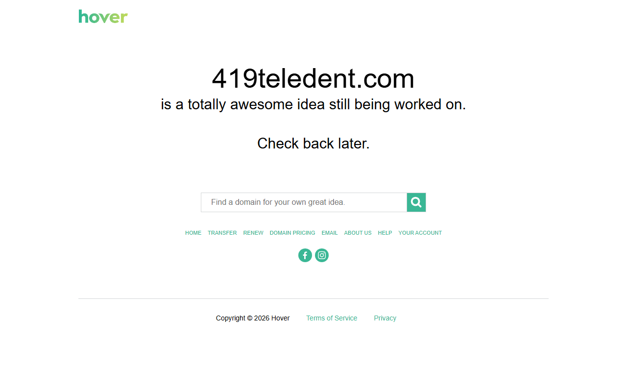 419teledent.com screenshot