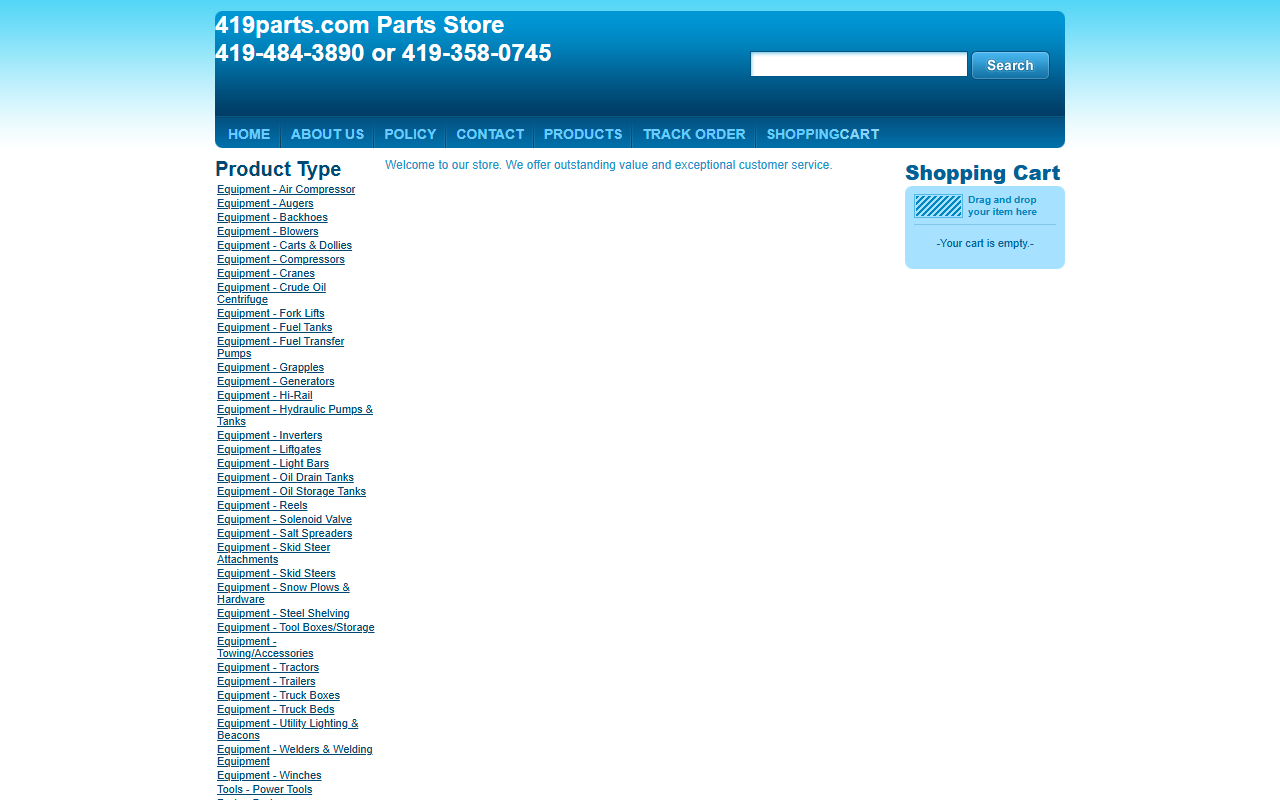 419truckparts.com screenshot