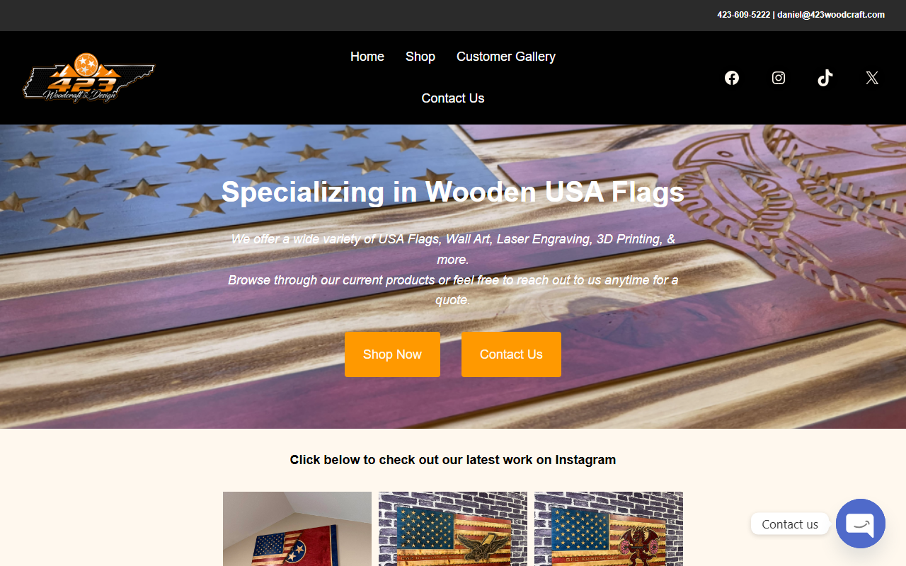 423woodcraft.com screenshot