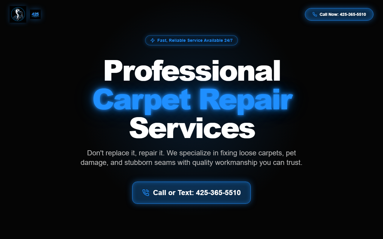 425carpetrepair.com screenshot