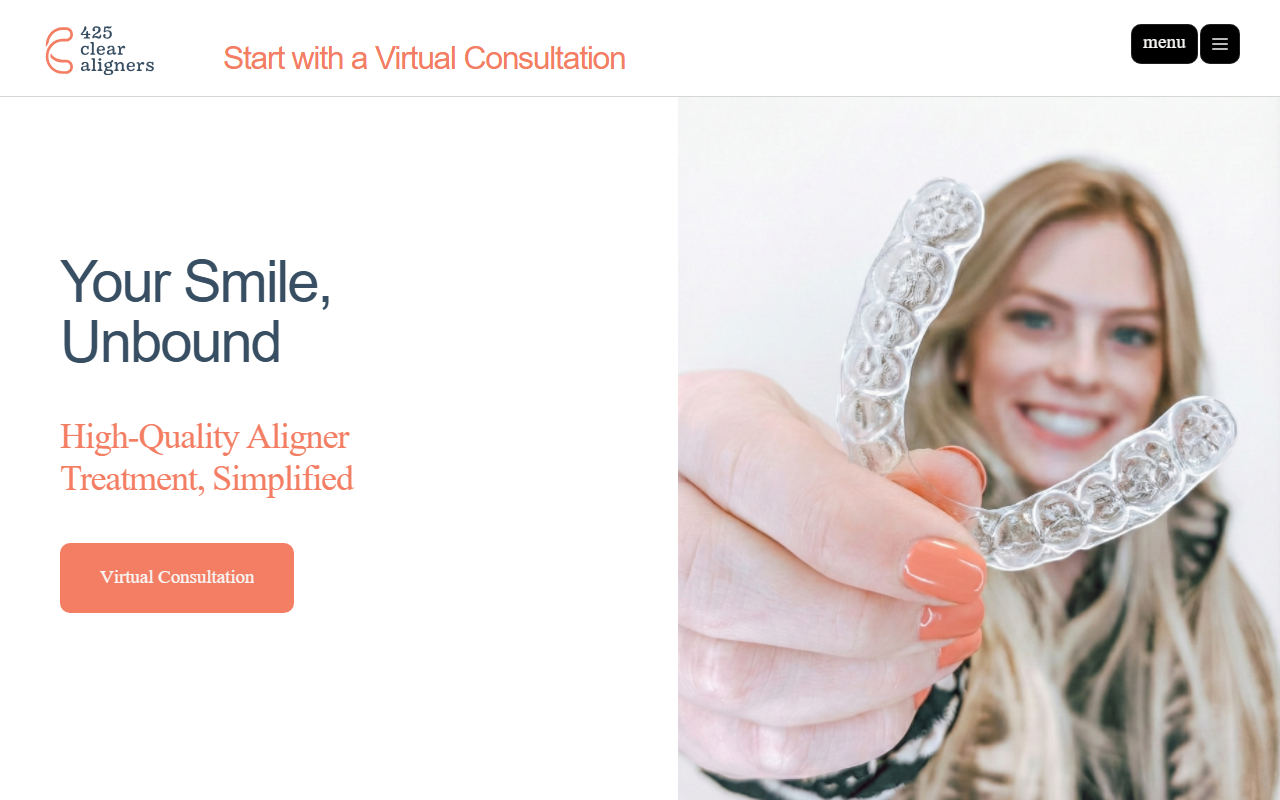 425clearaligners.com screenshot