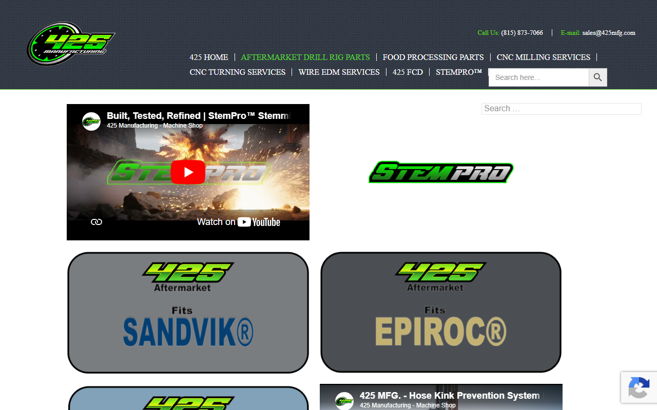 425drillrigparts.com screenshot