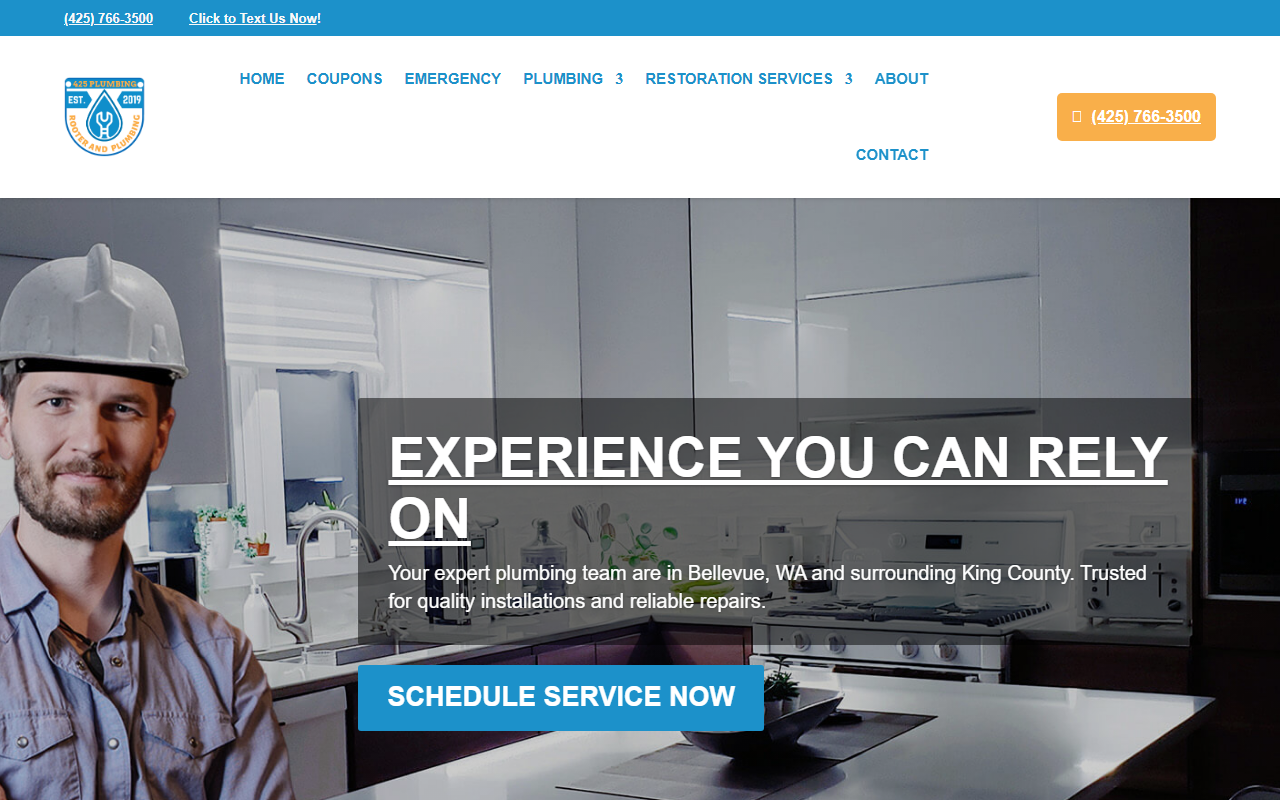 425plumbing.com screenshot