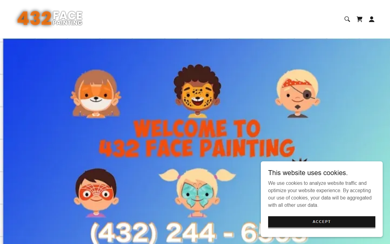 432facepainting.com screenshot