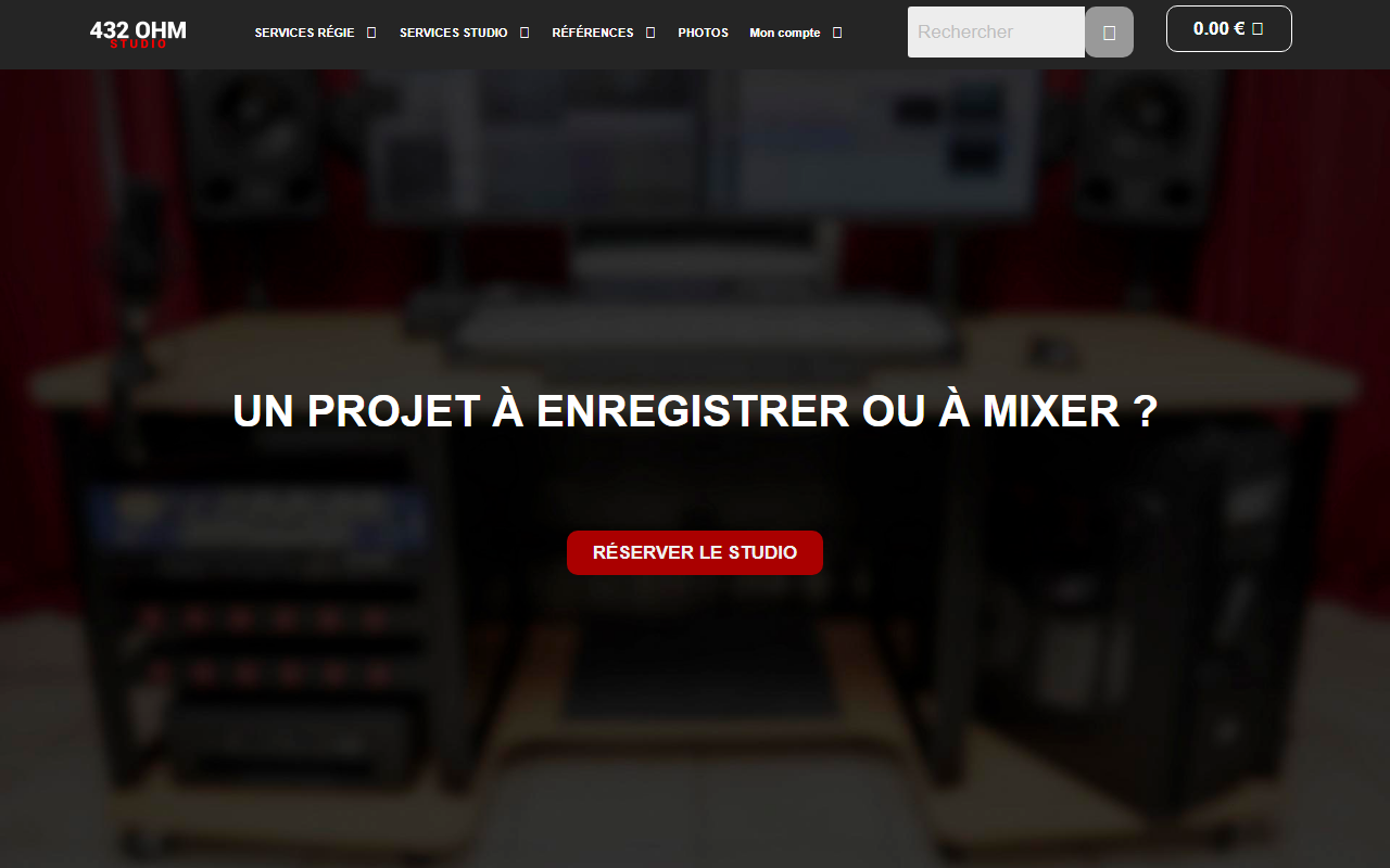 432ohmstudio.com screenshot
