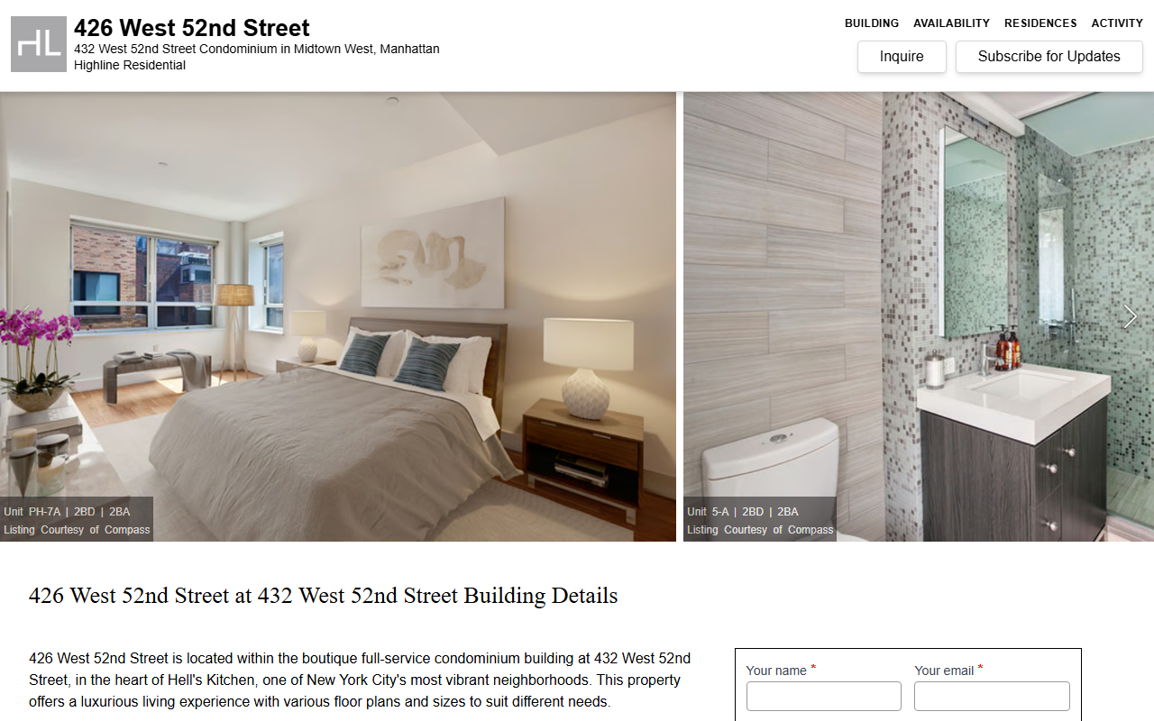 432west52nd.com screenshot