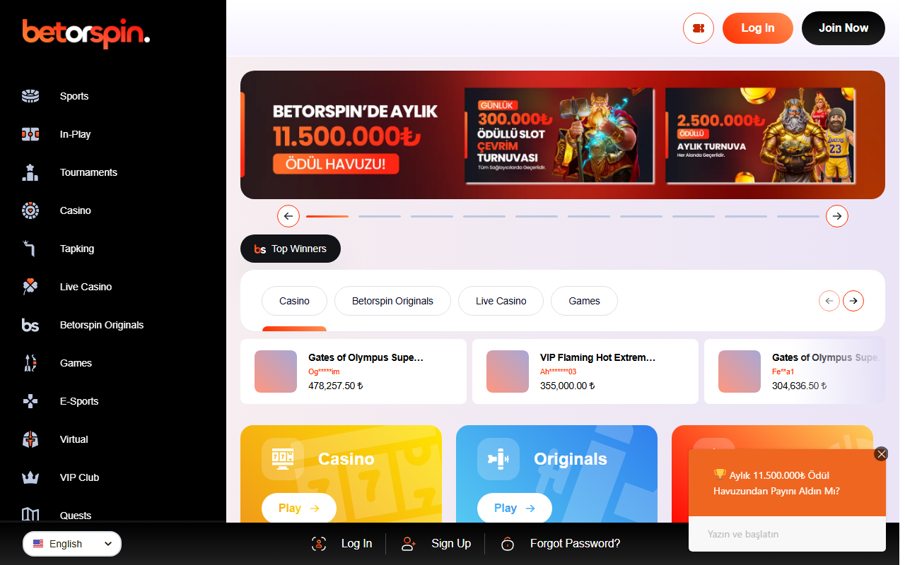 435betorspin.com screenshot