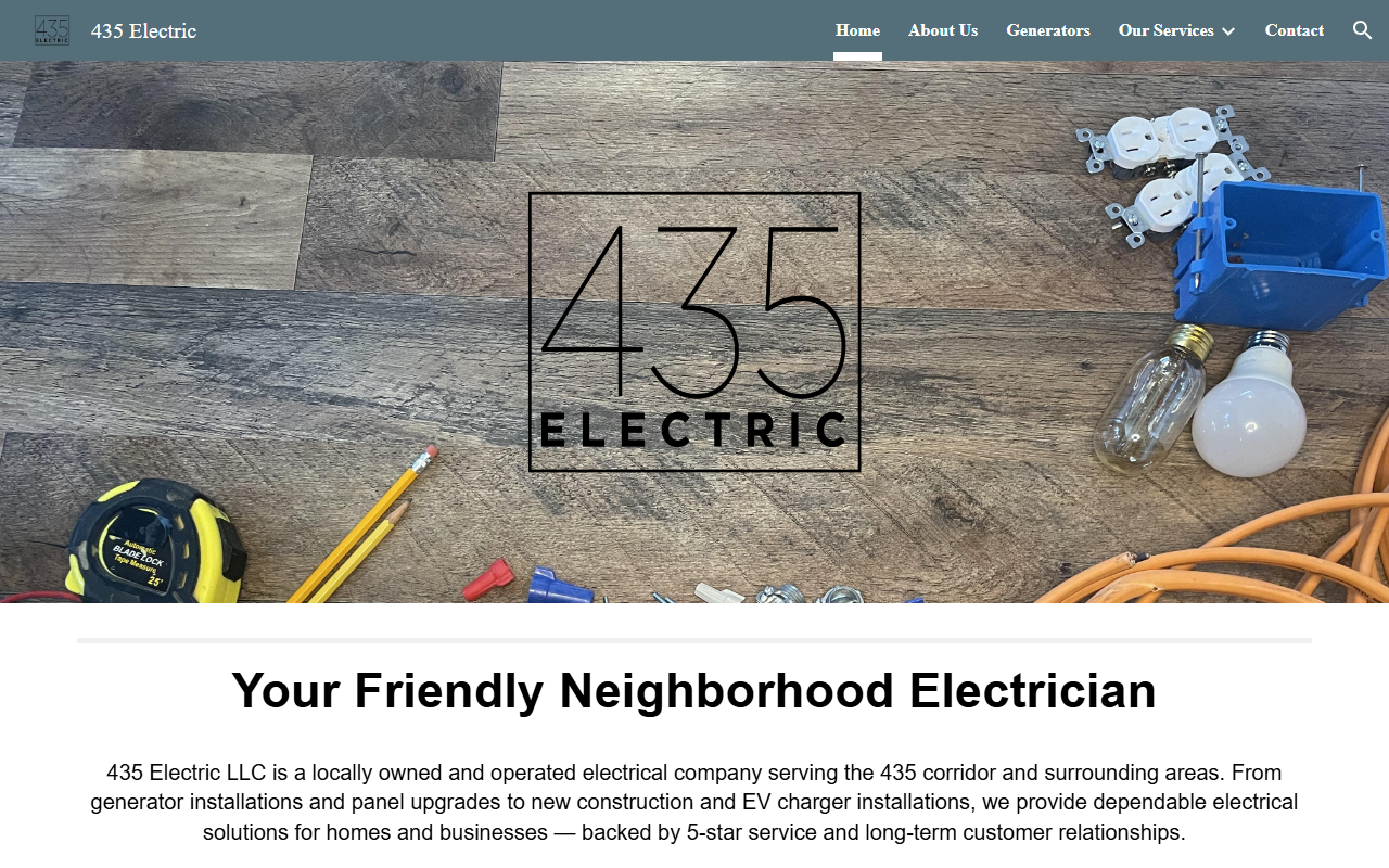 435electric.com screenshot