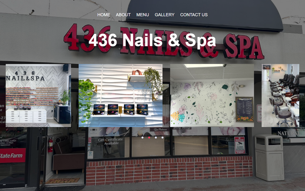 436nailsandspa.com screenshot