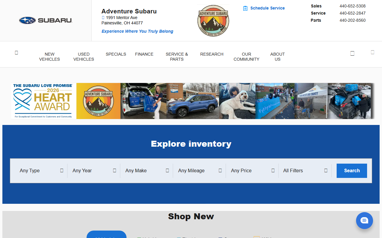 440asubaru.com screenshot