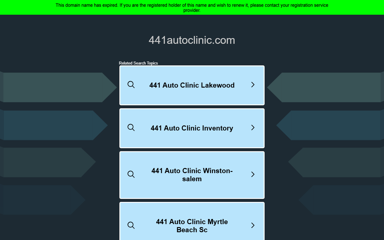 441autoclinic.com screenshot