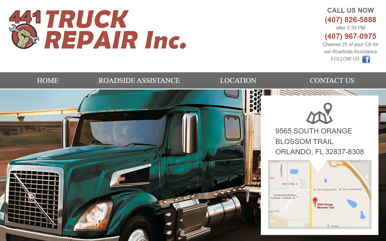 441truckrepair.com screenshot