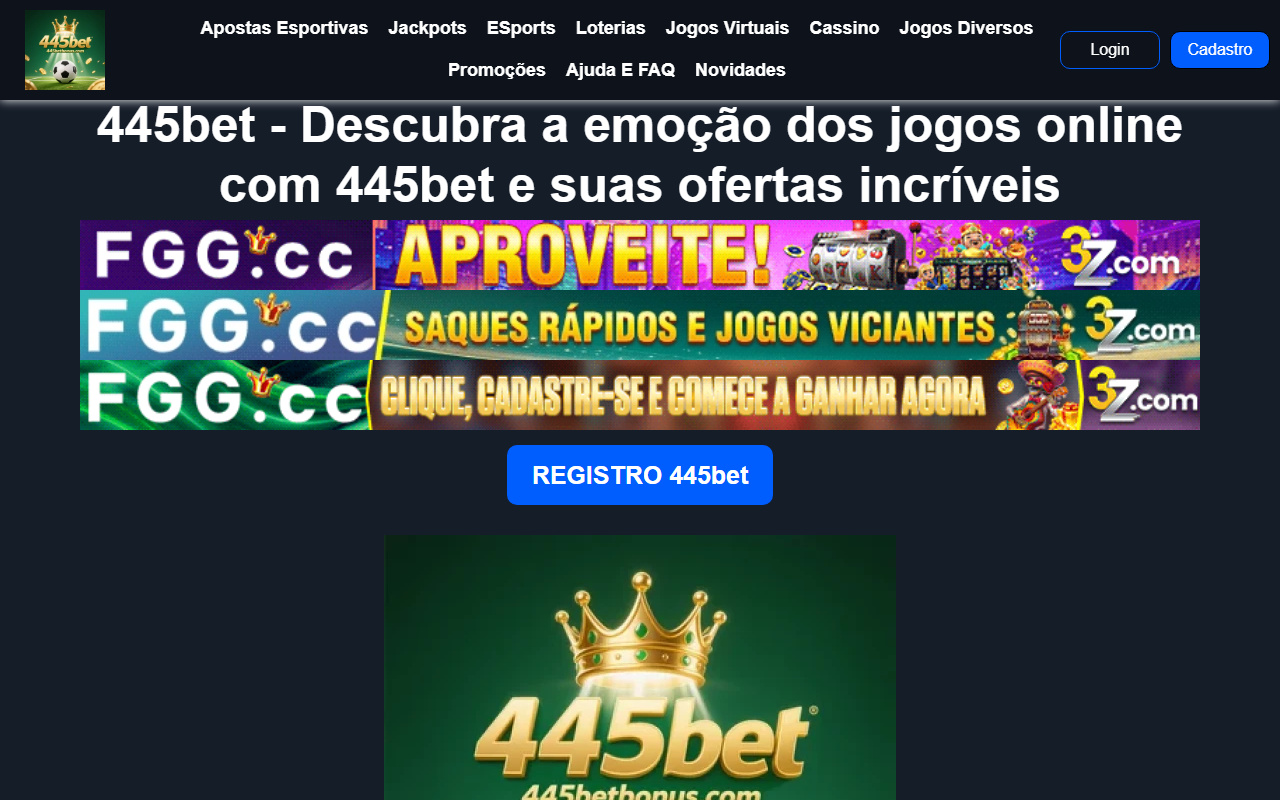 445betbonus.com screenshot