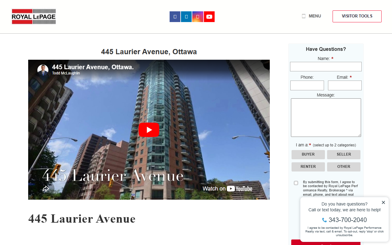 445laurier.com screenshot