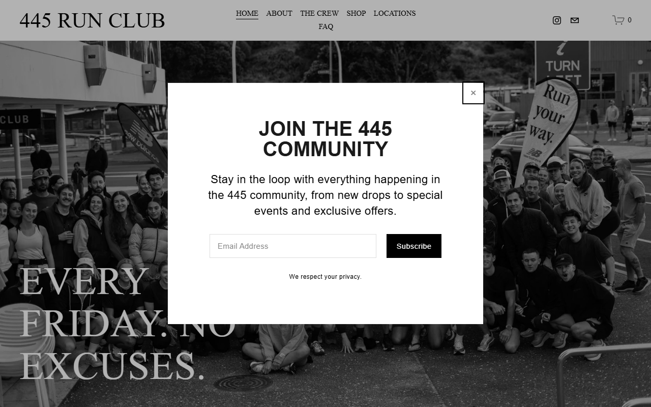 445runclub.com screenshot