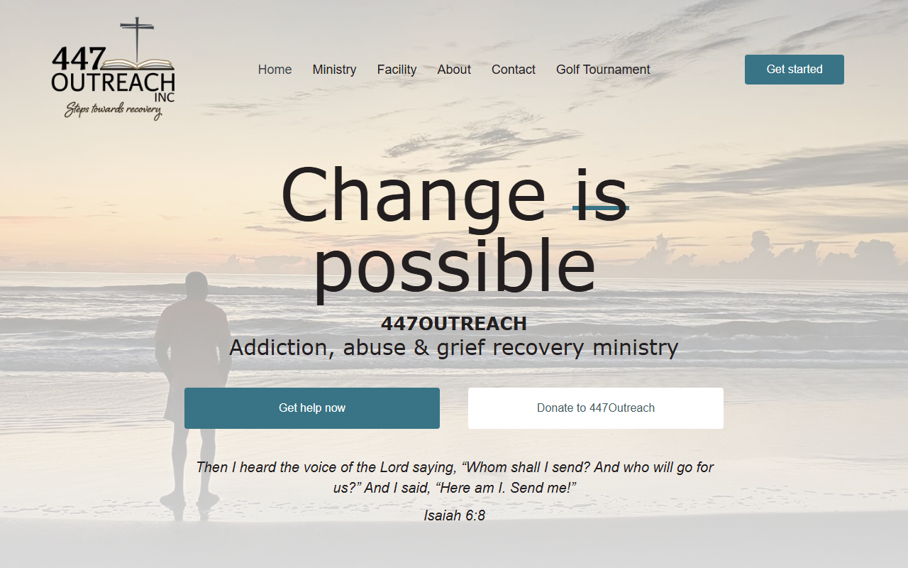 447outreach.com screenshot